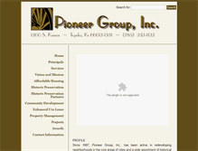 Tablet Screenshot of pioneergroupinc.com